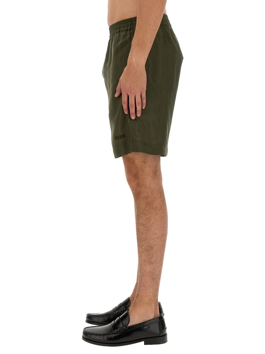 MSGM Shorts - Green | Wanan Luxury