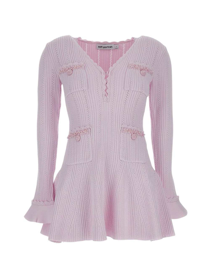 Self-Portrait DRESS - Pink & Purple | 335d6a223a56c5e56c94eb5e62f4e686a7d7c8a4