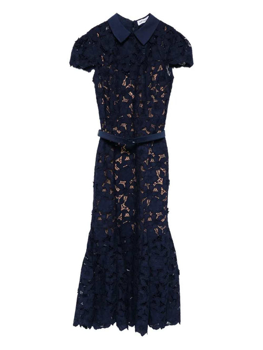 Guipure Lace Midi Dress