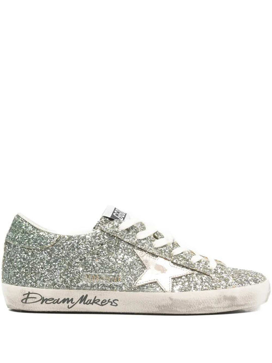 Sneakers With Glitter Star Detail