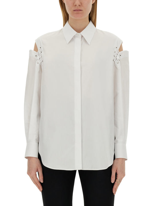 Cocoon Shirt With Cut-Out Details