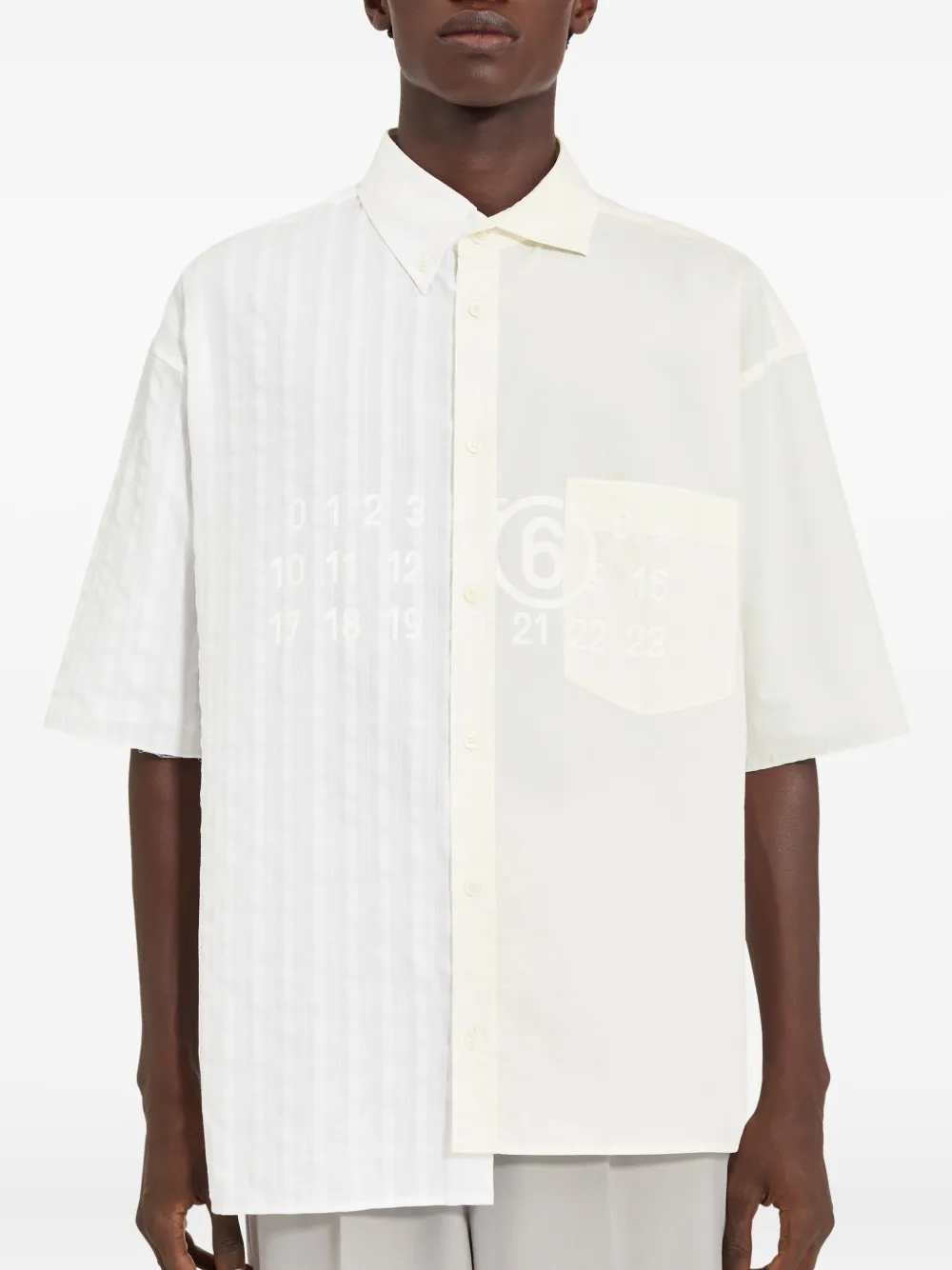 Mm6 Maison Margiela SHIRT - White | a298cc3130bc9e618fbe8b49ce942ed7a0b262b1