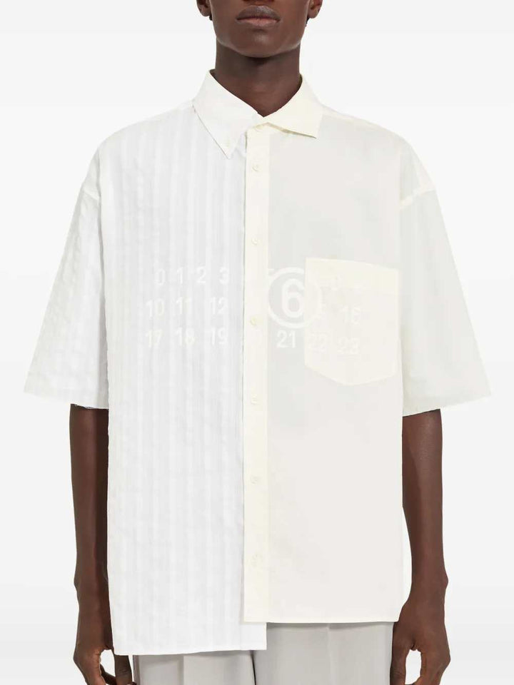 Mm6 Maison Margiela SHIRT - White | a298cc3130bc9e618fbe8b49ce942ed7a0b262b1