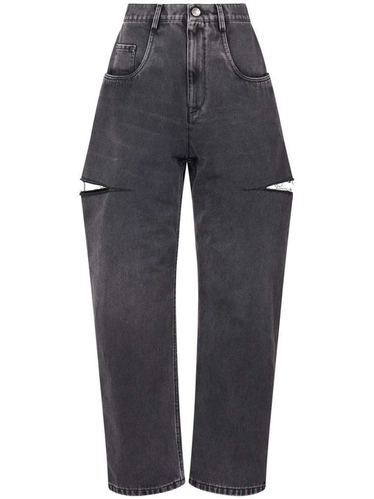 High-Waisted Tapered Jeans