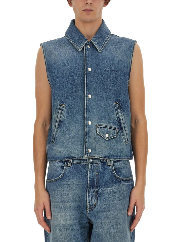 Givenchy Gilet - Blue | Wanan Luxury