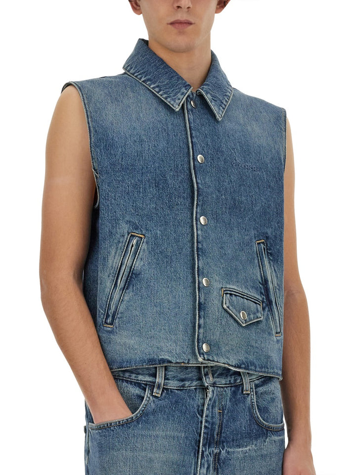 Givenchy Gilet - Blue | Wanan Luxury