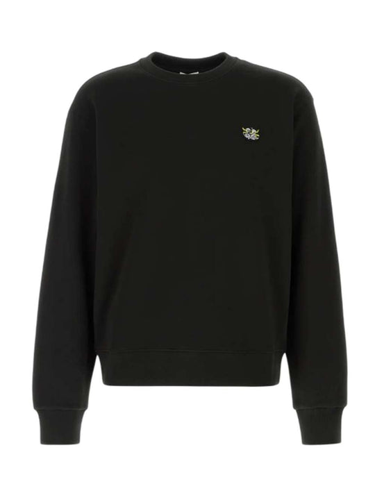 Black Cotton Sweatshirt