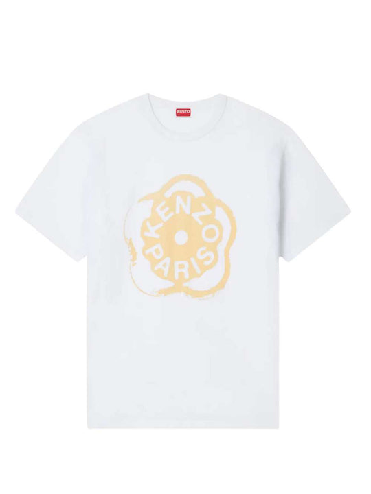 Loose-Fitting Cotton T-Shirt "Boke Flower 2.0"