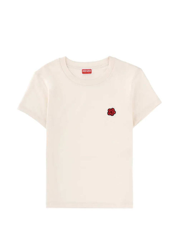 T-Shirt With Floral Appliques