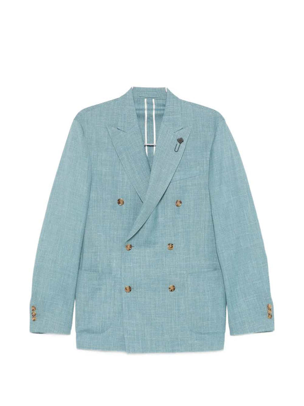 Double-Breasted Wool Blazer