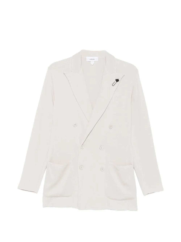 Double-Breasted Cotton Blazer