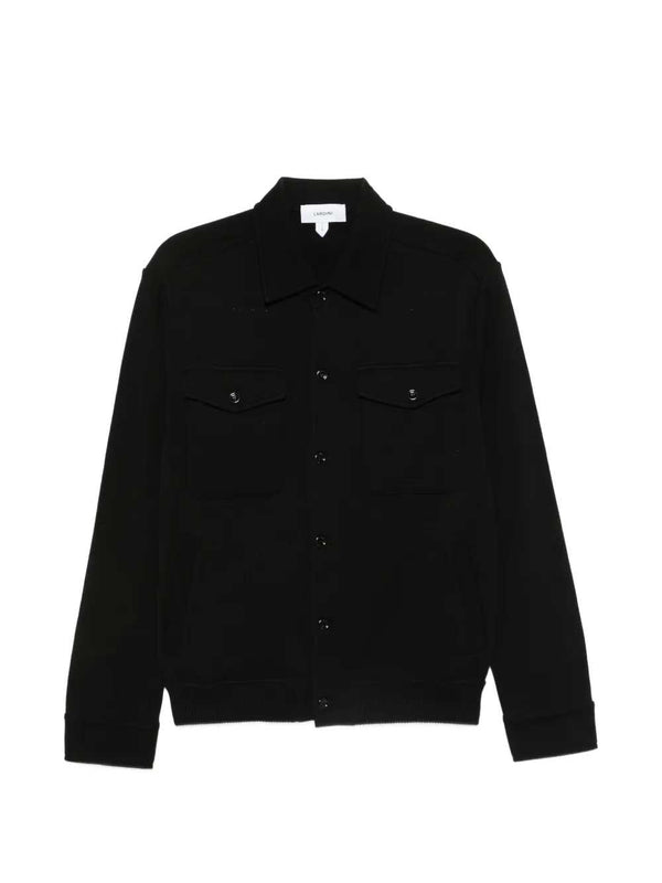 Button-Down Cardigan With Flap Pockets