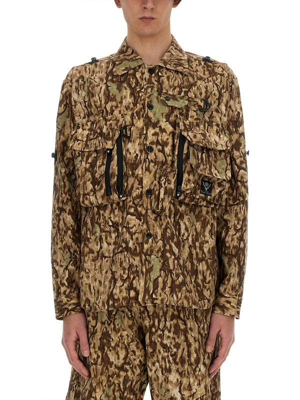 Camouflage Print Jacket