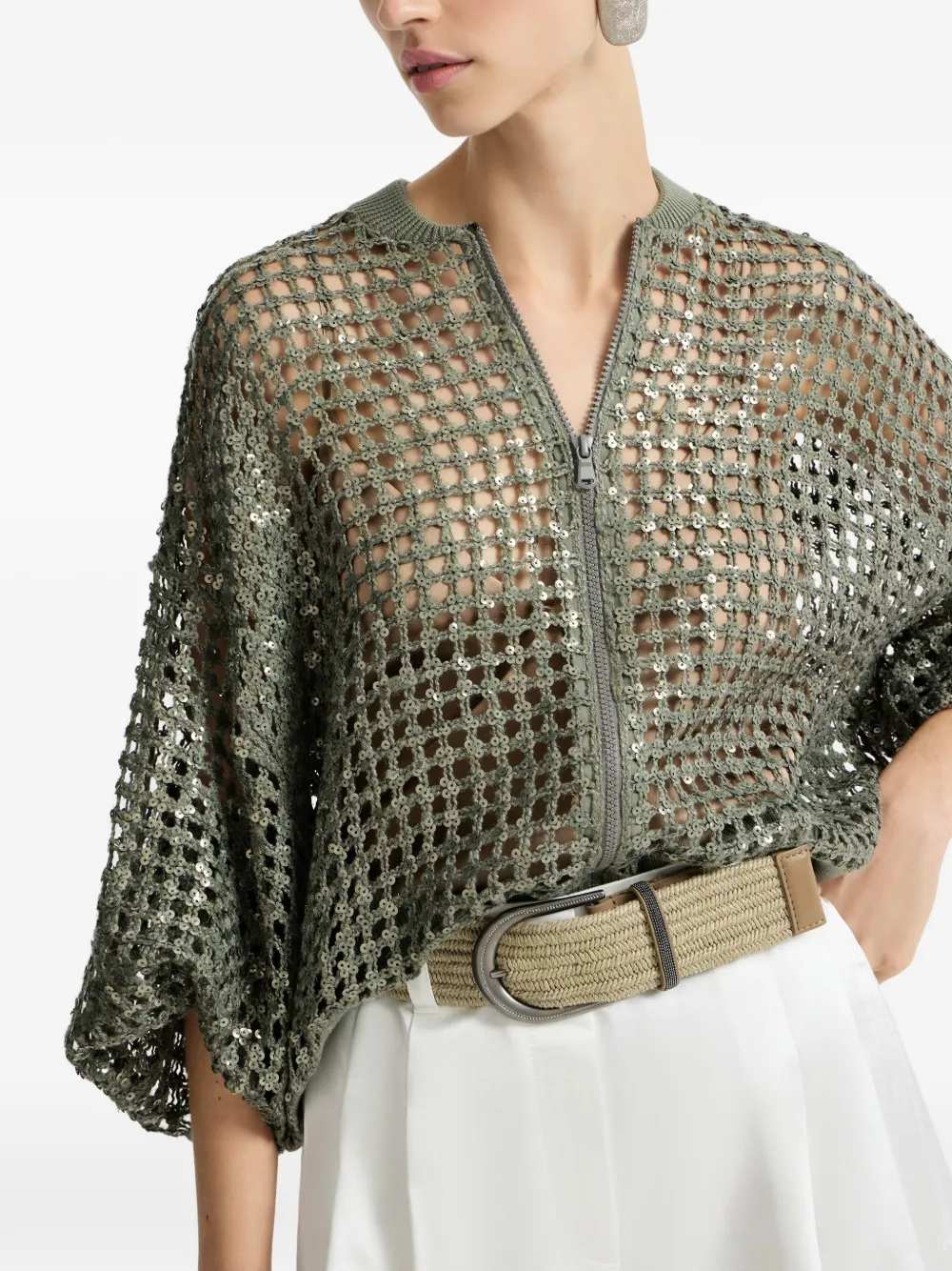 Brunello Cucinelli SWEATER - Green | 714c088c8d7445ea39cd9325455b3cd84e8d6a14