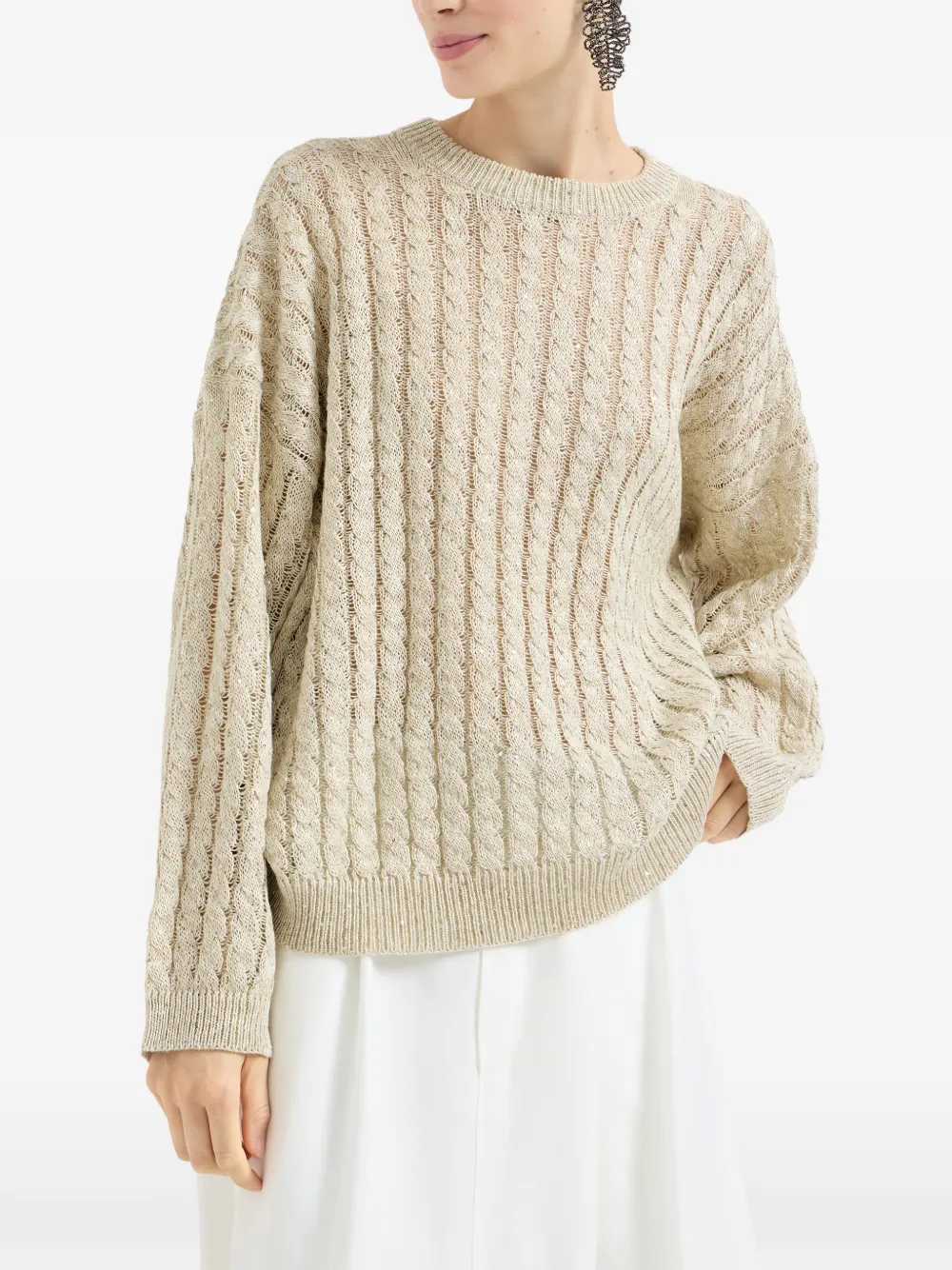 Brunello Cucinelli SWEATER - Nude & Neutrals | 0cc8b2f762954165b6a691f9960adfbaa05ef5c1