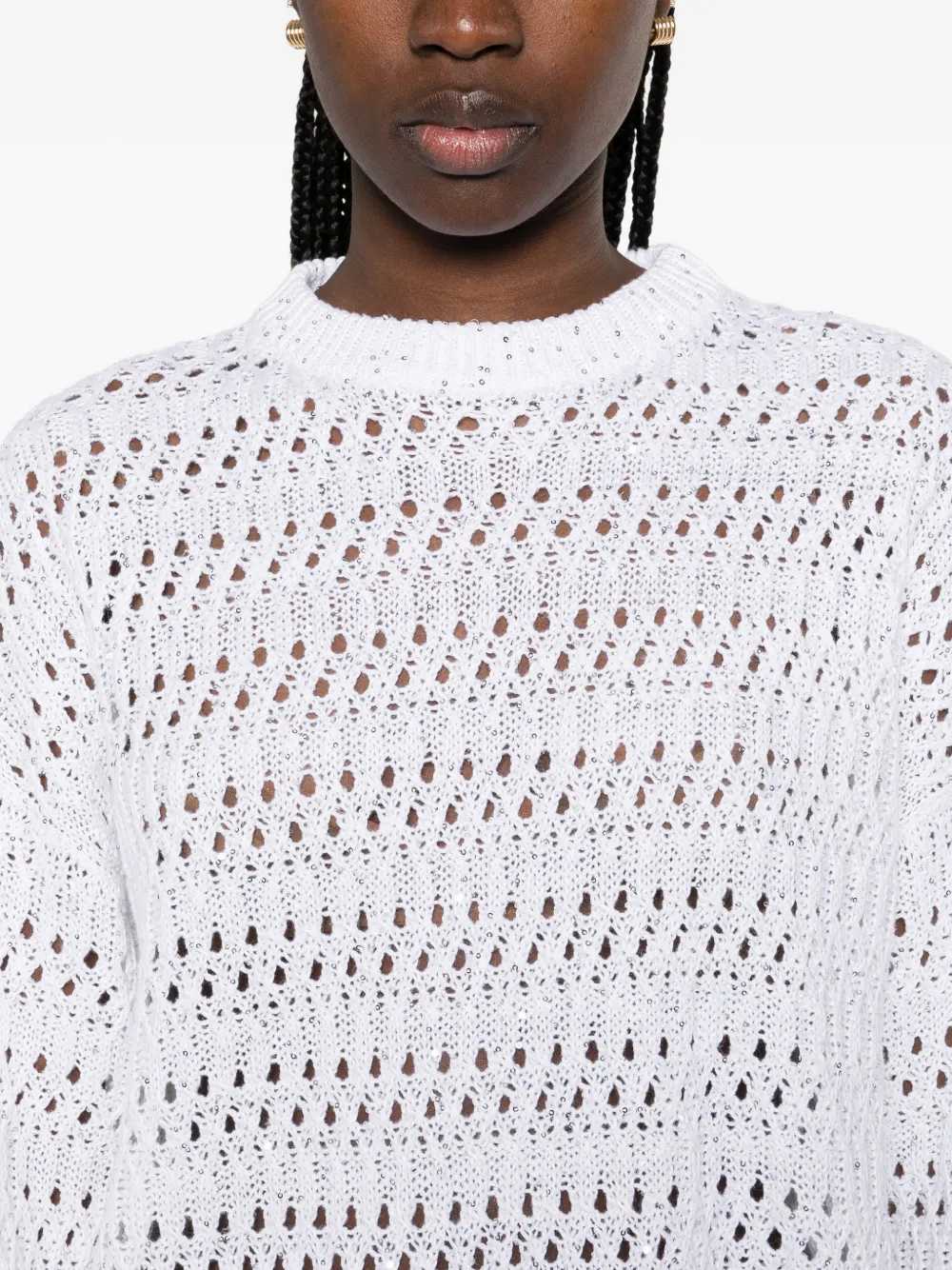 Brunello Cucinelli SWEATER - White | be8f422c42ea9f1210971807f149efe47f379bb1