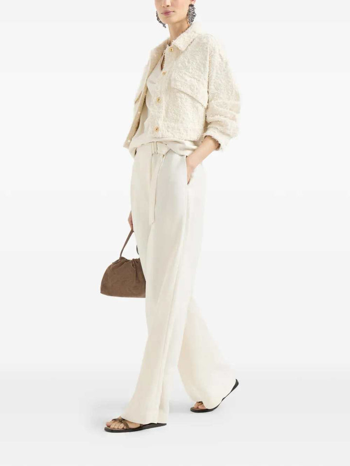 Brunello Cucinelli PANTS - White | 974f5f6fc5886a3d9742646e1556f90d3b8b7a74