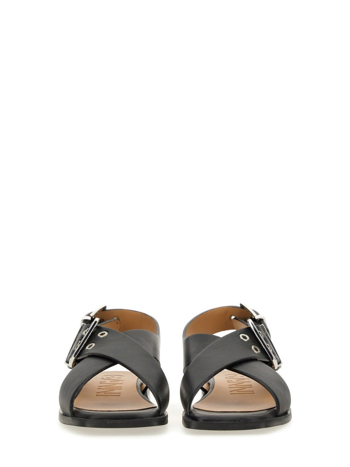 Ganni Sandals - Black | Wanan Luxury