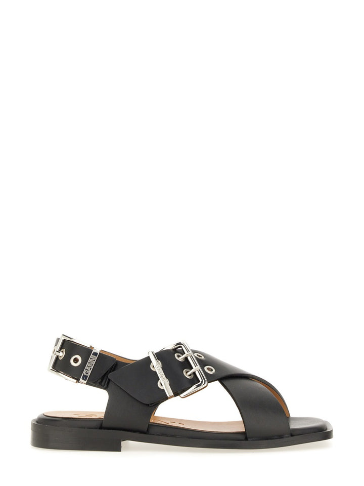 Ganni Sandals - Black | Wanan Luxury