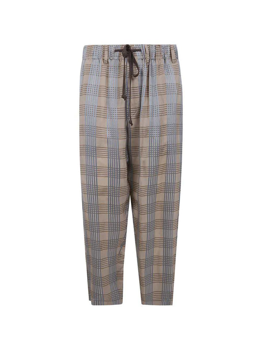 Tartan Drawstring Trousers