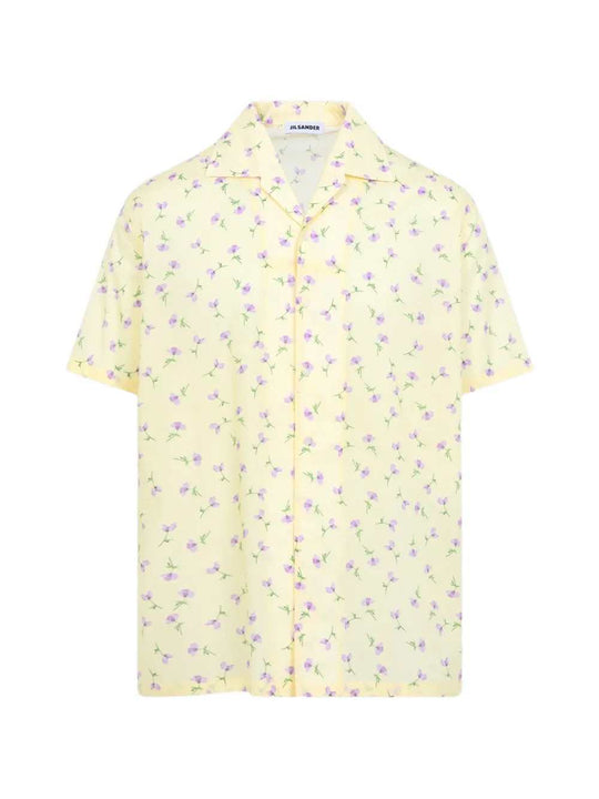 Short-Sleeved Shirt With Floral Print