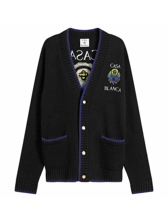 Flaming Tennis Ball Cardigan - Black