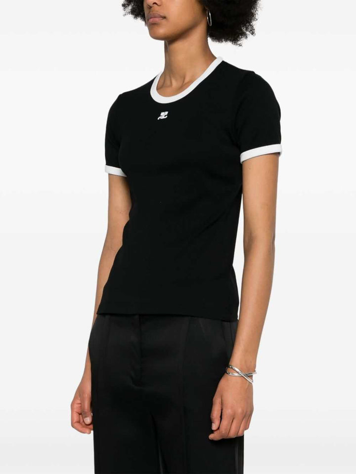 Courreges T-shirts - Black | 61fe0f4dd5090fd2de1144d6a82e33b5ce1b55b6