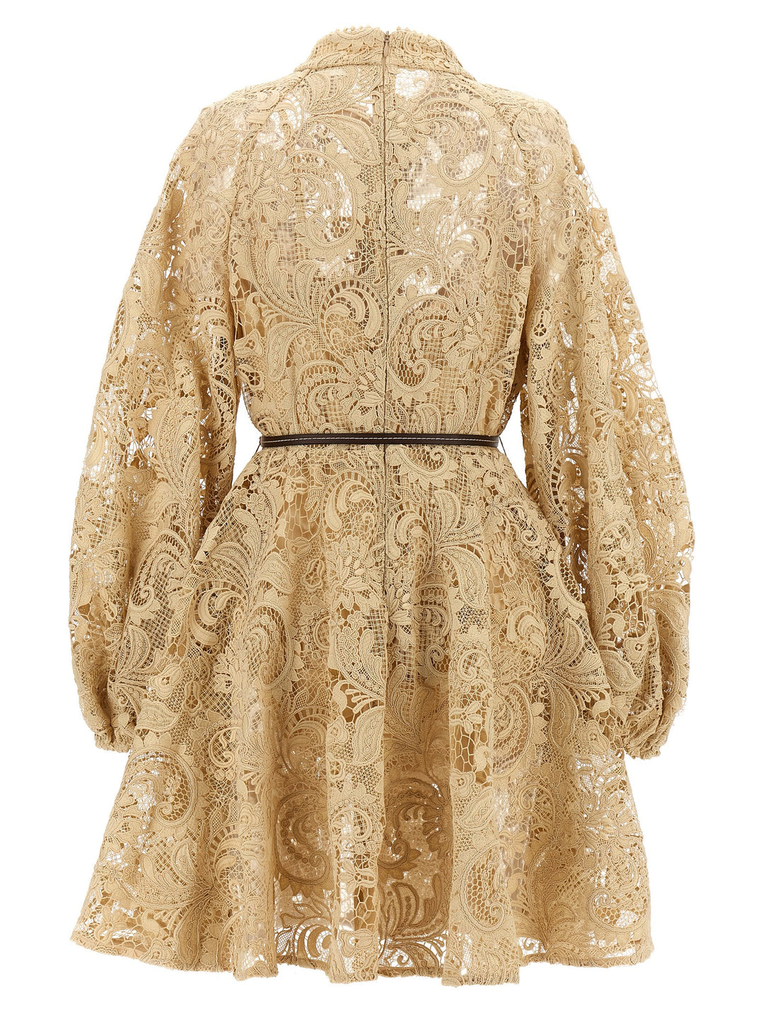 Waverly Lace Mini Dresses Beige