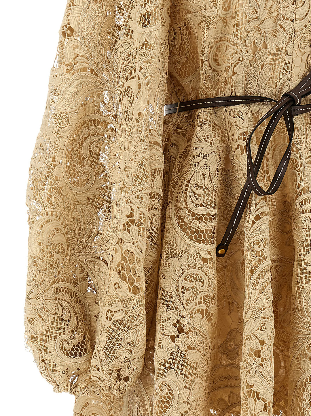 Waverly Lace Mini Dresses Beige