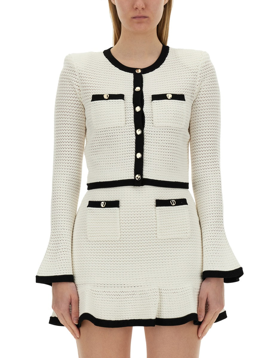 Self-Portrait Jackets - White | Wanan Luxury