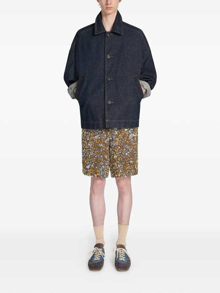 Dries Van Noten SHORTS - Metallic | 52046c42d4a75761fed4f95555da75e68518a51f