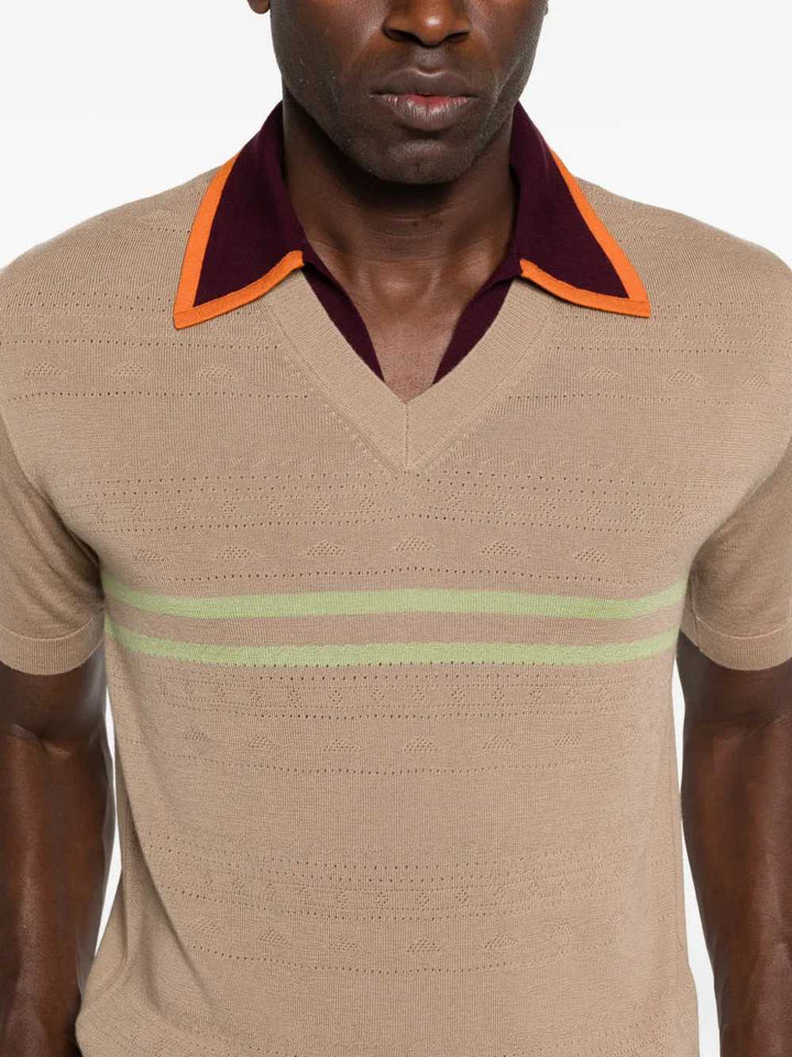 Dries Van Noten POLO - Brown | 46d54ff3c902e2575e921007f910e20e21320653