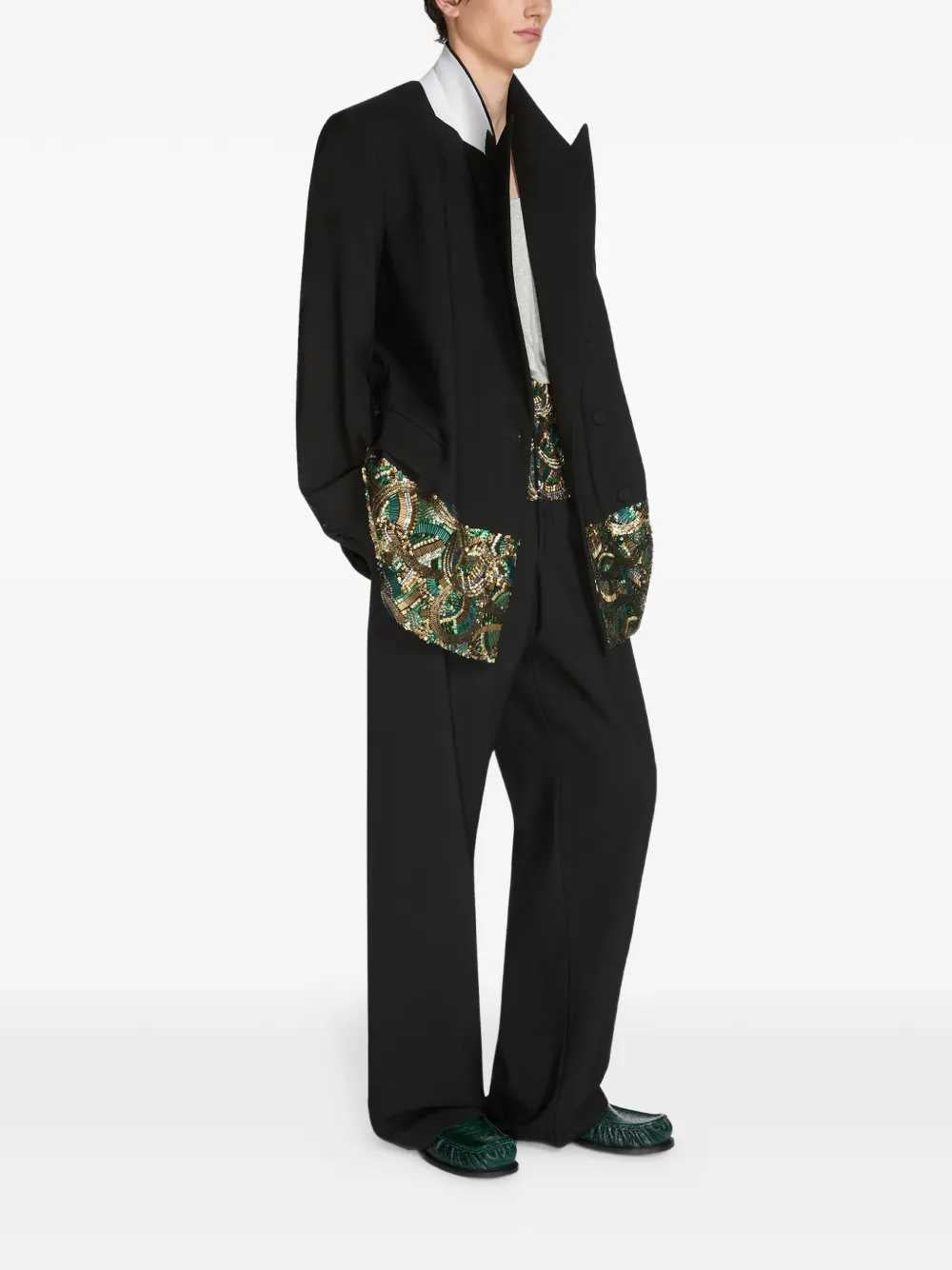 Dries Van Noten JACKET - Black | e09243fcb8cc710bea6ab44df03ebe08c9b6c8c4