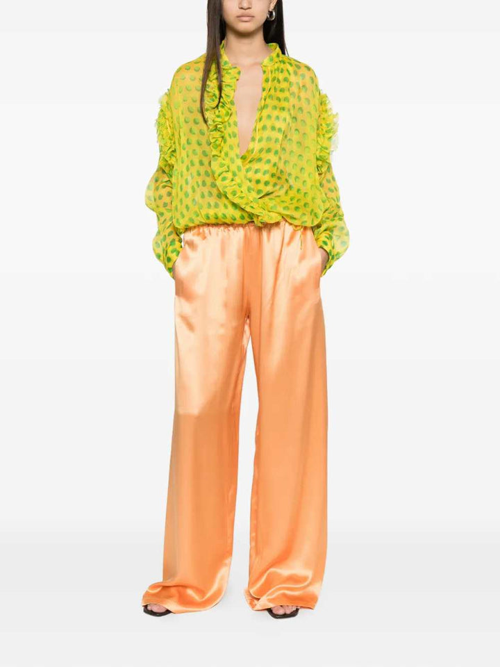 Dries Van Noten SHIRT - Yellow & Orange | 8742375fac0dbdbab03a5ed20fdd70d778faadd0