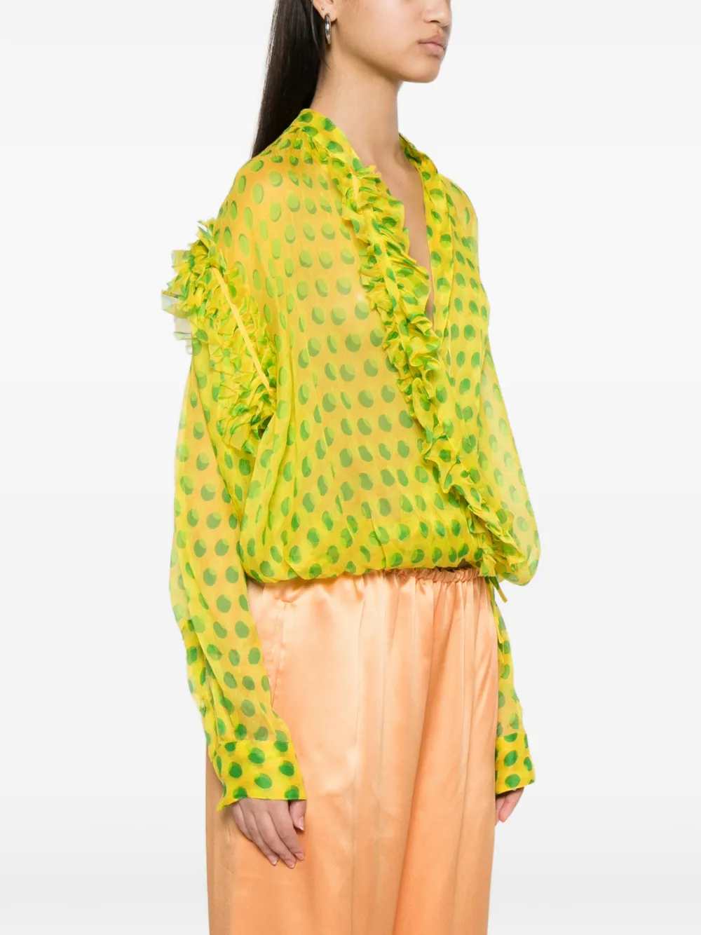 Dries Van Noten SHIRT - Yellow & Orange | d8cbf2ed213f7c4f377e53238bb795d4bb58be90