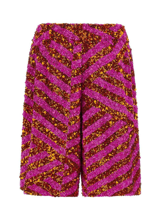 Bermuda Shorts With Pomy Bis Lenses By Dries Van Noten