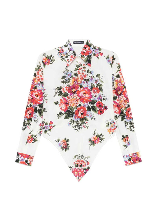 Long-Sleeved Floral Shirt