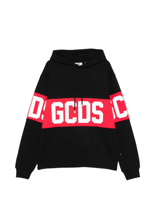 Striped Hoodie With Logo