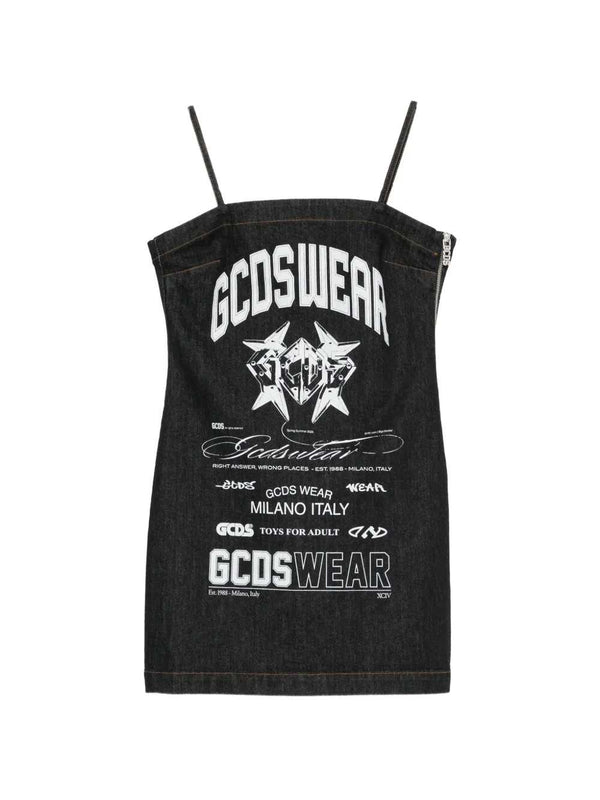 Printed Mini Dress With Historical Motif