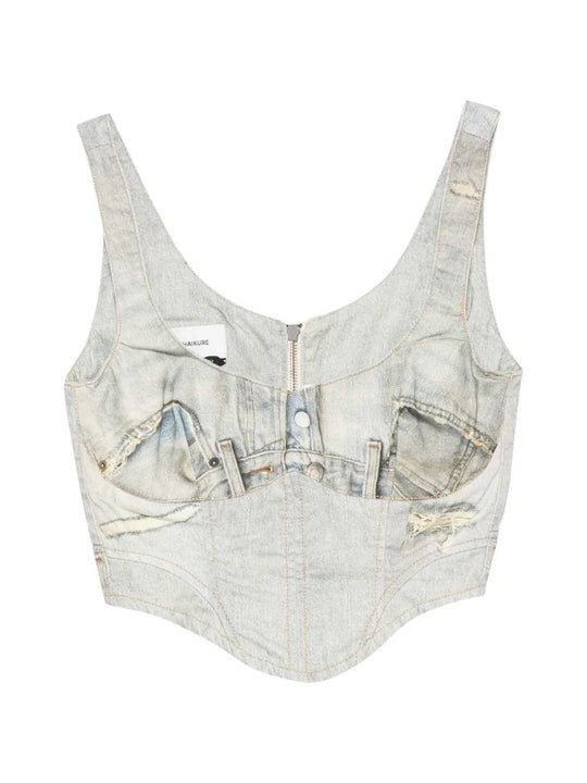 Sleeveless V-Neck Top