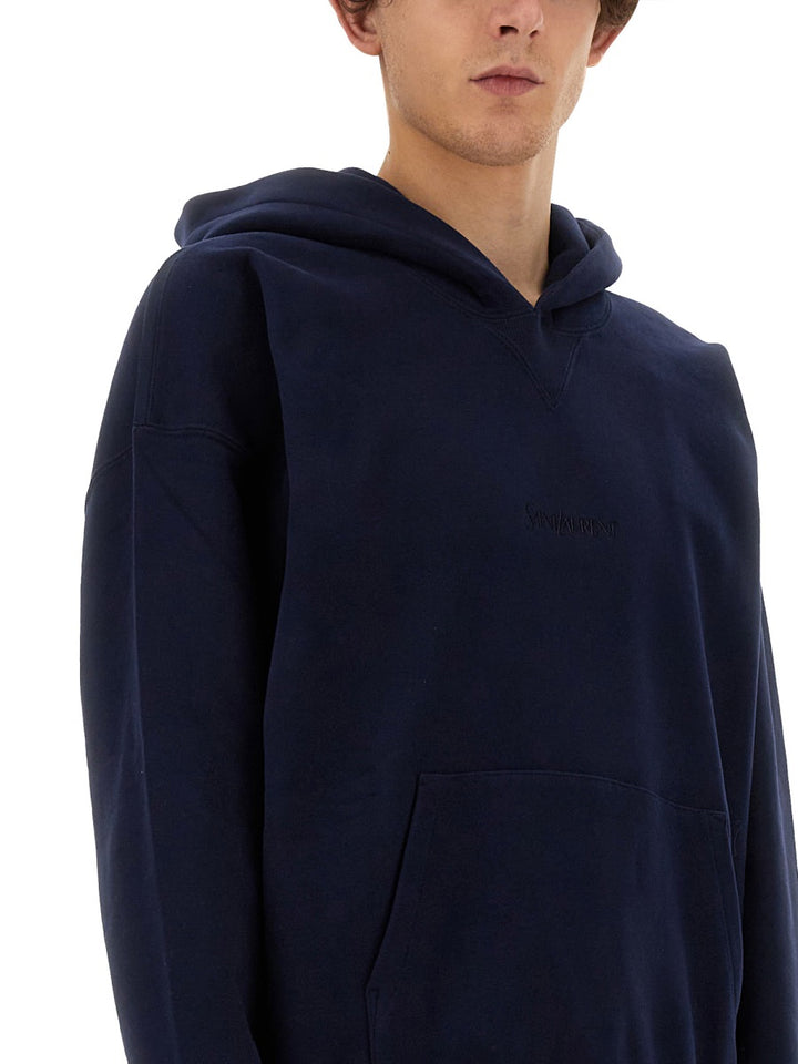Saint Laurent Sweatshirts - Blue | e79e5951131482f9639621961dc8a93f121ceb0c