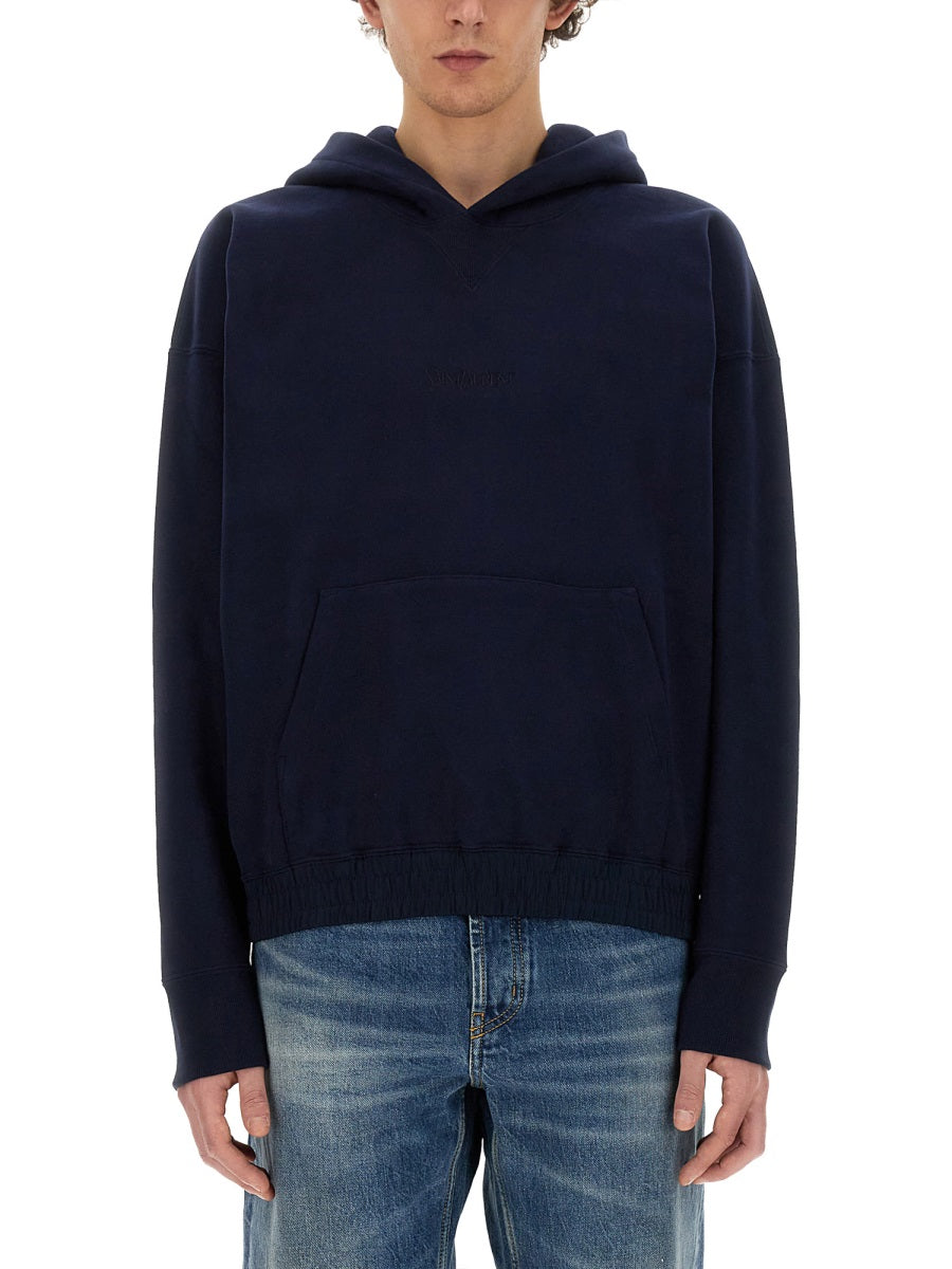 Saint Laurent Sweatshirts - Blue | fbc5d3c298d55560490475e4d8ab7c087eb91c86