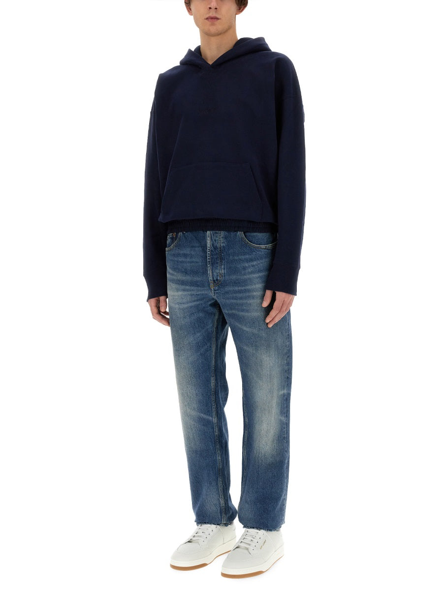 Saint Laurent Sweatshirts - Blue | f0d6e5e1b71b0e0bc2f548b63d0dcd8e633d71ee