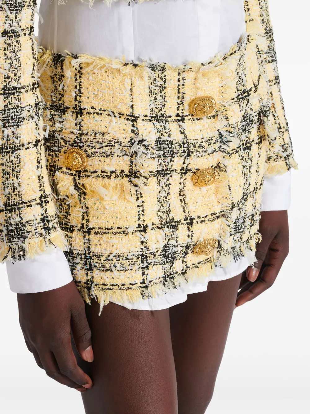Balmain SKIRT - Yellow & Orange | d570eacaa23a3f5cbb6505b7969079fe488fc017