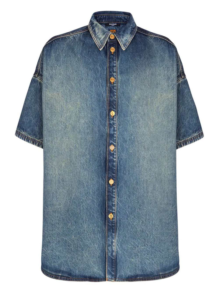 Balmain SHIRT - Blue | 11918d887b43ebd39b1276aa80226897f9969dcf
