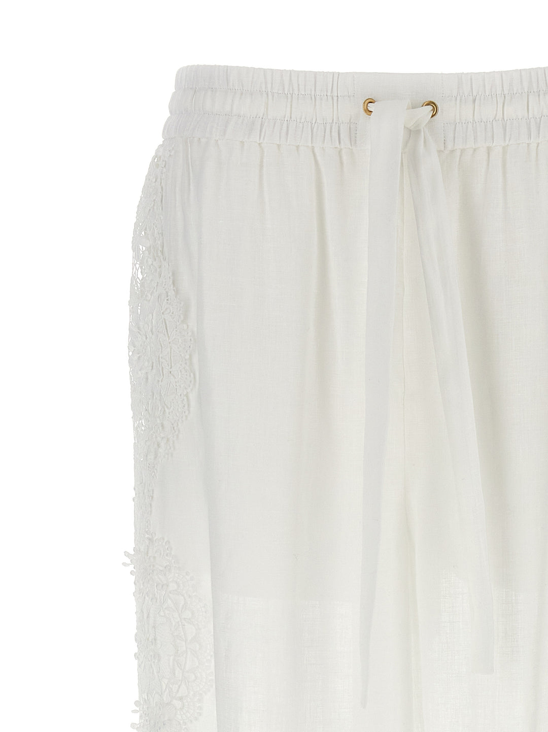 Halliday Lace Flower Pants White