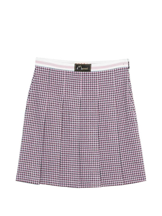 Plaid Pleated Skirt