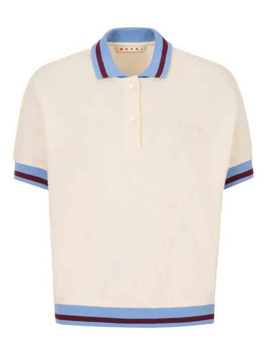 Polo Shirt With Striped Detail