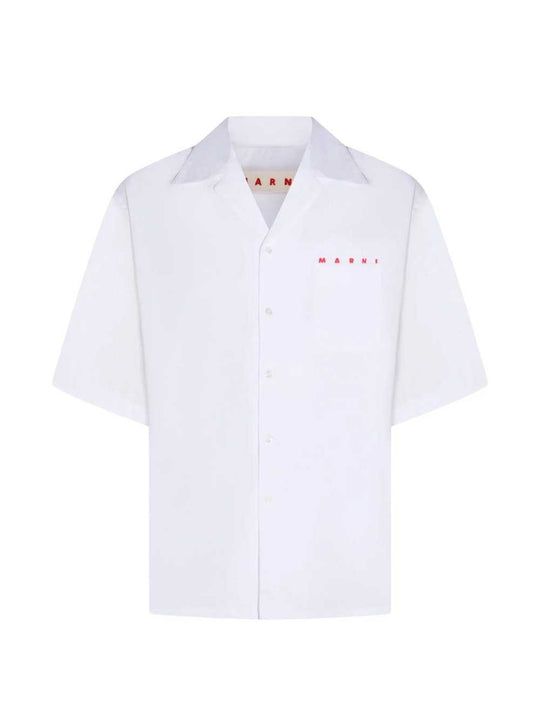Short-Sleeved Cotton Bowling Shirt
