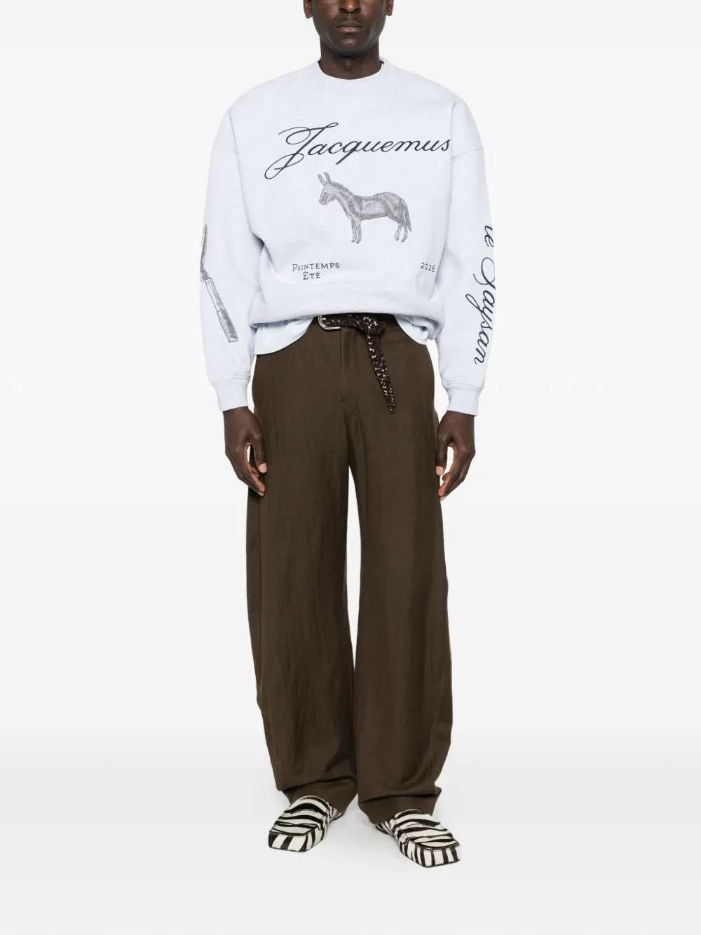 Jacquemus SWEATSHIRT - Grey | cc89d0e3258354fc87adced39dac1bfd041473c8